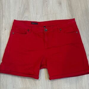 Kut from the Kloth Vibrant Red Jean Shorts